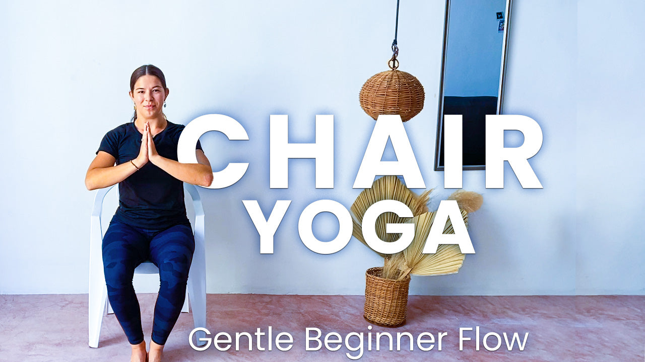 5 minute chair yoga stretch for beginners